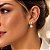 Brinco Ponto de Luz Modelo Virginia Banhado a Ouro Bijou Art - Imagem 4