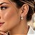 Brinco Ponto de Luz Modelo Virginia Banhado a Prata Bijou Art - Imagem 4