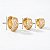 Argola Banhada a Ouro Cravejada 3 Tamanhos Bijou Art - Imagem 3