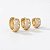 Argola Banhada a Ouro Cravejada 3 Tamanhos Bijou Art - Imagem 6