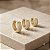 Argola Banhada a Ouro Cravejada 3 Tamanhos Bijou Art - Imagem 4