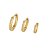 Brinco de Argola Banhado a Ouro Com Zircônias Bijou Art - Imagem 5