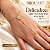 Pulseira Banhada a Ouro Hand Chain Com Pingente De Flor Bijou Art - Imagem 3