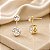 Brinco Banhado a Ouro Ponto De Luz Modelo Virginia Bijou Art - Imagem 3