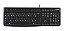 Teclado Logitech K120 QWERTY português Brasil cor preto - Imagem 1