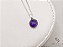 Colar de Prata com Pingente de Ametista - Imagem 1