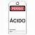 Etiqueta de Perigo - Ácido - Imagem 1
