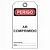 Etiqueta de Perigo - Ar comprimido - Imagem 1