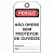 Etiqueta de Perigo - Não opere sem protetor de ouvido - Imagem 1