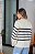 Blusa Aurora Polo Listrada De Modal - Imagem 4