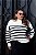 Blusa Oversized Gola Alta Trico Modal Feminino Listras - Imagem 5