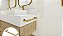 Porta Toalha Banho Banheiro 35cm em Aço Inox Dourado Linha Larissa Stainless - Imagem 3
