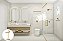 Toalheiro Vertical de bancada Porta Toalha 33cm de altura Aço Inox Dourado Brilhante  Stainless - Imagem 3