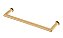 Porta Toalha Toalheiro de Rosto Banheiro 35cm em Aço Inox Dourado Linha Tessalia  Stainless - Imagem 3