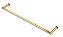 Porta Toalha Toalheiro de Rosto Banheiro 60cm em Aço Inox Dourado Linha Tessália  Stainless - Imagem 3