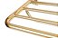 Porta Toalha para Banheiro 63,1cm Linha Tessalia em Aço Inox Dourado Brilhante Stainless - Imagem 6