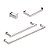 Kit Acessórios Para Banheiro com 4 Peças em Aço Inox Polido Linha Larissa Stainless - Imagem 1