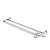 Kit Acessórios Para Banheiro com 4 Peças em Aço Inox Polido Brilhante Linha Tessália com toalheiro duplo - Imagem 9
