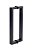 Puxador 30cm em Aço Inox Preto Fosco Madeira/Vdro - 28,5cm entrefuros Stainless - Imagem 1