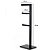 Papeleira Vertical Piso 2 Rolos Porta Papel Higiênico 50cm Banheiro Aço Inox Black Matte - Imagem 2