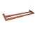 Toalheiro de Banho Banheiro Duplo 60cm Linha Larissa Rosé Gold - Imagem 3
