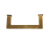 Porta Toalha Toalheiro de Rosto Banheiro 25cm Linha Larissa Dourado - Imagem 2