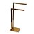 Toalheiro Duplo Pia Bancada Lavabo Porta Toalhas 45cm Linha Larissa Dourado - Imagem 2