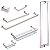 Kit Acessórios Para Banheiro com 7 Peças em Aço Inox Polido Linha Larissa Stainless - Imagem 1