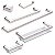 Kit Acessórios Para Banheiro com 6 Peças em Aço Inox Polido Linha Larissa Stainless - Imagem 1
