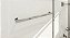 Porta Toalha Toalheiro de Banho Banheiro 60cm em Aço Inox Polido Brilhante Linha Larissa  Stainless - Imagem 3