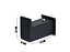 Kit Acessórios Para Banheiro com 7 Peças em Aço Inox Black Matte Preto Fosco Linha Larissa Stainless - Imagem 3