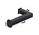 Porta Papel Higiênico Papeleira de Parede Banheiro 14cm em Aço Inox Black Matte Preto Fosco Stainless - Imagem 4