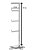 Papeleira Vertical Piso 3 Rolos 60cm Porta Papel Higiênico Banheiro Aço Inox Polido Brilhante Linha Larissa - Imagem 6