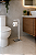 Porta Papel higiênico Piso/chão 1 Rolo 50cm Banheiro Aço Inox Polido Linha Larissa Stainless - Imagem 5