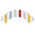 Listra Multicolorida - Saia Cupcake G (10 und) - Imagem 2