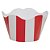 Listra Vermelho - Saia Cupcake G (10 und) - Imagem 1
