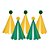 Verde e Amarelo Copa - Chapeuzinho Pompom (5 und) - Imagem 1