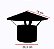 Chapéu Chinês 9" Galvanizado Preto com Exaustor - Imagem 4