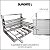 Suporte L Completo com Grelhas Aramada 50x40cm Inox 304 - Imagem 3