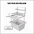 Suporte L Completo com Grelhas Aramada 50x40cm Inox 304 - Imagem 5