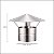 Chapéu Chinês Inox 430 - Imagem 2