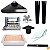 Kit Churrasqueira Gourmet Completa - 3 Águas Preta - Grill Elevatório - Imagem 1