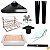Kit Churrasqueira Gourmet Completa - 3 Águas Preta - Suporte L - Imagem 1