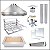 Kit Churrasqueira Gourmet Completa Mod. 3 Águas Inox 430 com Suporte L - Imagem 1