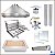 Kit Churrasqueira Gourmet Completa Mod. Três Águas Inox 304 com Suporte em L - Imagem 1