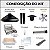 Kit Churrasqueira Gourmet Completa Mod. Três Águas Preta com Suporte L + Elétrico - Imagem 3