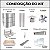 Kit Churrasqueira Gourmet Completa - Gomada Inox 430 - Suporte L - Imagem 3