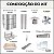 Kit Churrasqueira Gourmet Completa - Gomada Inox 430 - Suporte L - Imagem 3