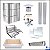 Kit Churrasqueira Gourmet Completa - Gomada Inox 304 - Suporte L - Imagem 1
