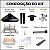 Kit Churrasqueira Gourmet Completa Mod. 3 Águas Preta com Suporte Triplo - Imagem 3